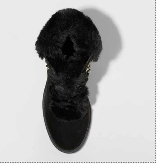 a new day Shoes Womens Larina Faux Fur Heeled Boots6626 Poshmark